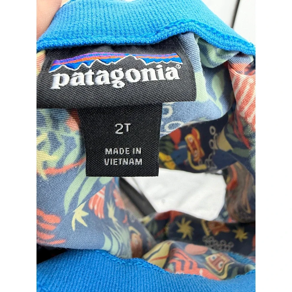 Patagonia baby Baggies Shorts Kids 2T Blue Lobster Scuba Fox Print 60279SP24